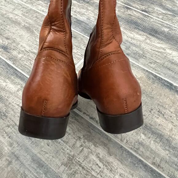 Frye Melissa riding boots Button tall brown leather size 8 Mexico Equestrian - Picture 5 of 13